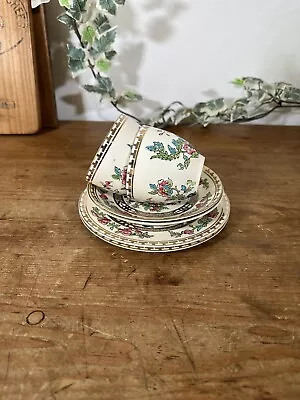 Vintage Indian Tree Trio Cup Saucer & Plate X 2 Alfred Meakin Pottery • £15