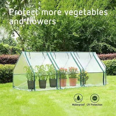 Greenhouse Flower Garden Shed Complete With Frame And PVC Cover Green House 270L • $47