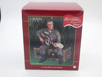 ELVIS 'A Long Way From Home' GI Carlton Heirloom Musical Ornament 2000 Christmas • $17.95