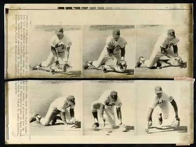 1971 BOB ASPROMONTE Fielding Sequence New York Mets Vintage News Wire Photo • $14.95