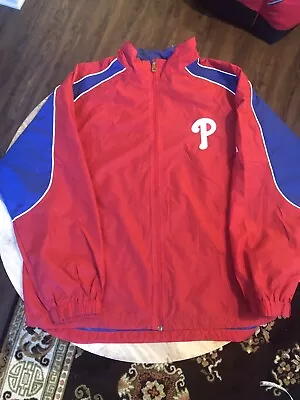 Philadelphia Phillies Majestic Windbreaker Jacket Men’s XL MLB  • $32