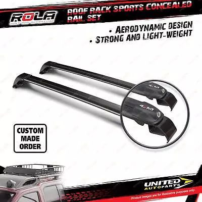 2x Rola Sports Concealed Rail Roof Rack Bars For Nissan Pathfinder R51 SUV 05-13 • $498.95