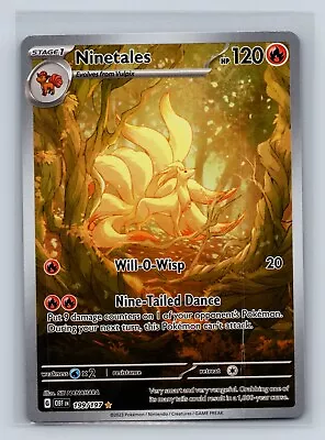 SV03: Obsidian Flames #199/197 Ninetales Pokemon TCG Illustration Rare • $6.98