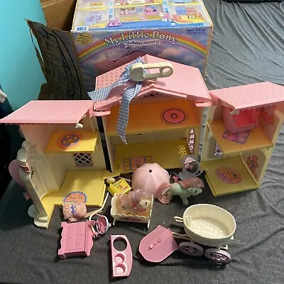 VINTAGE  My Little Pony Lullaby Nursery Playset W/ Accessories In Box 1985  • $139.99