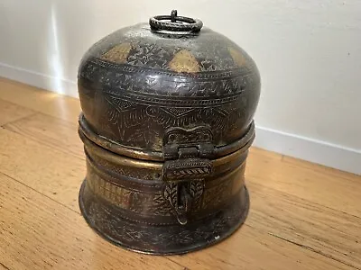 Antique Patinated Bronze Mughal Domed Box • $495