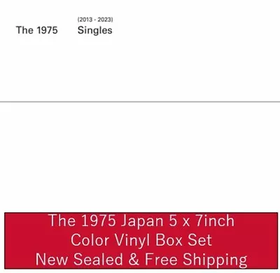 The 1975 Singles 2013-2023 Japan 5 X 7inch Color Vinyl Box Set • $149