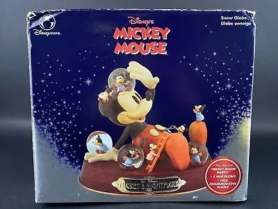 Walt Disney Mickey Mouse Snow Globe Music Box Mickey's Nightmare 1932 • $99.99