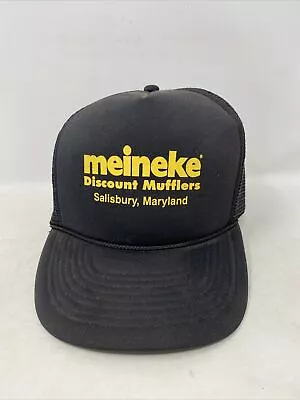 Meineke Discount Mufflers Adjustable Snapback Hat Cap Salisbury Maryland Black • $19.99