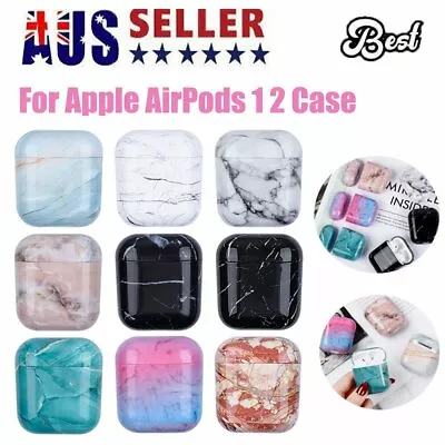 $7.86 • Buy For Apple AirPods 1 2 Case Marble Cover Protective AirPod Earphone Headset Skin
