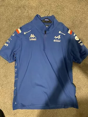 Formula 1 Alpine Blue Polo Shirt Xl Size (authentic F1 Merchandise) • £15