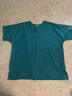 Cherokee Brand Scrub Top Emerald Green  Size XL • $4.50