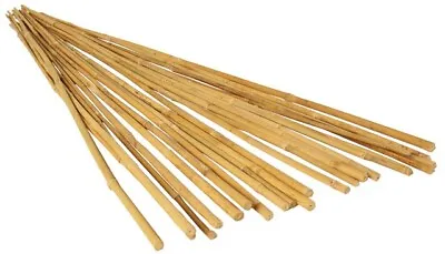 25 Pack Bamboo Plant Stakes 3 Foot Garden Wooden Natural Sticks-Hydrofarm Brand • $18.50
