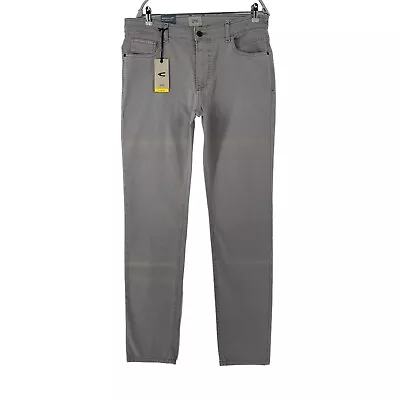 Camel Active HOUSTON Grey Mens Regular Straight Fit Jeans Trousers W35 L36 • £21.99