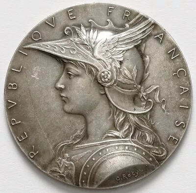 $43 • Buy France Helmeted Marianne Ministry Of Interior Silver Medal By Roty 36mm 21g