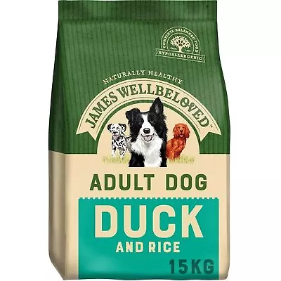 James Wellbeloved Duck & Rice Adult Dog Food 15kg  • £57.50