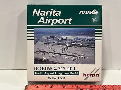 1:500 Herpa Narita Airport Airlines Airways Boeing 747 400 Scale Model Museum • $149