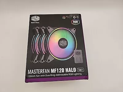 CoolerMaster MasterFan MF120 Halo 3 In 1 RGB Fan  • $55