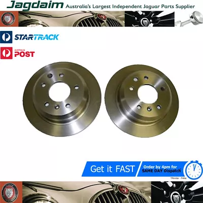 $145 • Buy New Jaguar XJ40 XJ6 XJ12 XJS Rear Left & Right Brake Disc Rotor Pair JLM12424