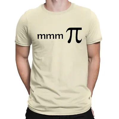 Mmm Pi Pie Funny Maths Science Geek Men's T-Shirt | Screen Printed • £12.95