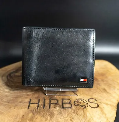 £26 • Buy Tommy Hilfiger Mens Wallet Bifold Leather Card Wallet Black