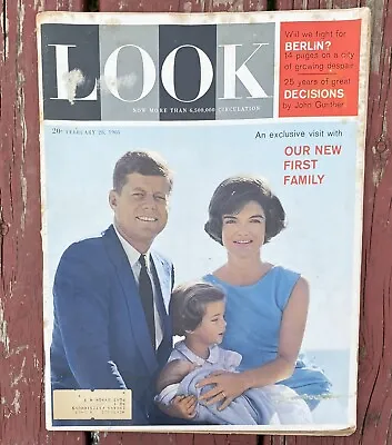 Vintage Look Magazine 1961 February 28 John F Kennedy Our New First Family JFK • $12.99