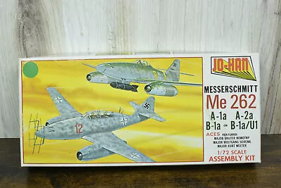 JO-HAN A-104 1/72 WWII GERMAN ACES Me 262 Me262 Vintage Model KIT A-104 (e2) • $8.95