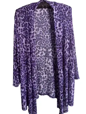 Women's Unlabeled Purple Jacket 3/4 Sleeves Size L (Please See Measurements) • $14