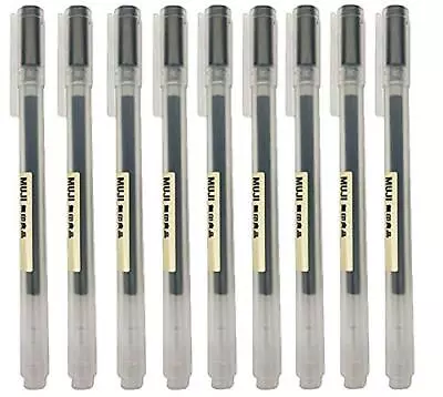 Muji Gel Ink Ball Point Pen Black 0.5mm Pack Of 3 (Japan Import) Set Of 3 • $32.64