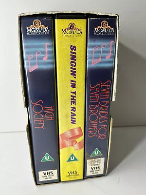 Hollywood MGM Musicals 3 VHS Video Cassette Tape Box Set Inc.Singin' In The Rain • £14.99