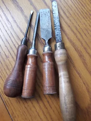 Old Woodworking Tools ChislesScrewdriver Etc • £9.50