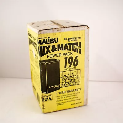 Malibu Intermatic Timer ML0196T Low Voltage Transformer 196 Watt -Made In USA • $129.99