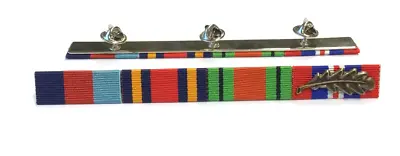 WW2 Burma Star Medal Ribbon Bar Medals With Mentioned In Dispatches Oak Leaf • £12.99