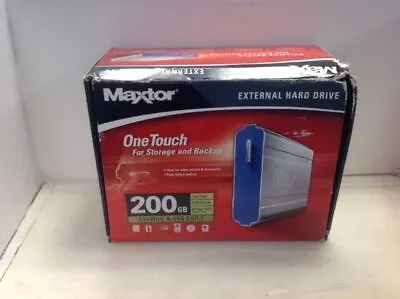 Maxtor A01A200 OneTouch USB 7200 RPM 200 GB External Hard Drive FireWire • $66.98