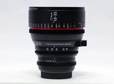 Cine Lens Sigma 18-35mm Canon Ef Parfocal For Bmpcc6k Ursa C300 Red Komodo Epic • $1699