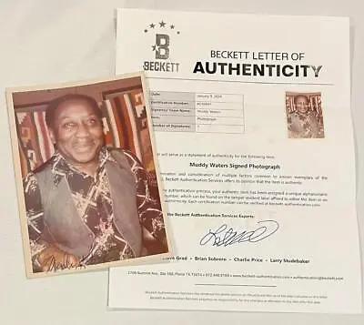 McKinley Morganfield / Muddy Waters - Signed / Autographed Photo RARE - PSA/DNA • $749.99