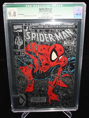 Spider-Man #1 (CGC 9.8) Silver Edition - Signed Todd McFarlane - 1983 • $199.88