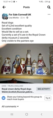 £400 • Buy Royal Crown Derby Royal Dogs