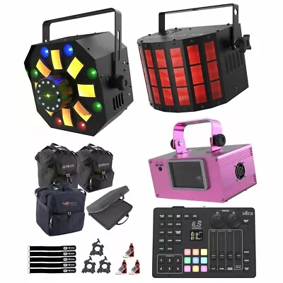 Chauvet DJ Effect Lighting Pack W RGB LED Laser Kinta Wash Light & ILS Command • $1185.40