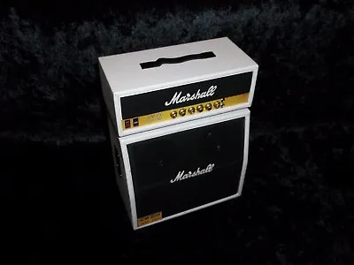 Marshall Amp Miniature Guitar Amplifier 1/6 Figure Scale Half Stack Set White  • $40