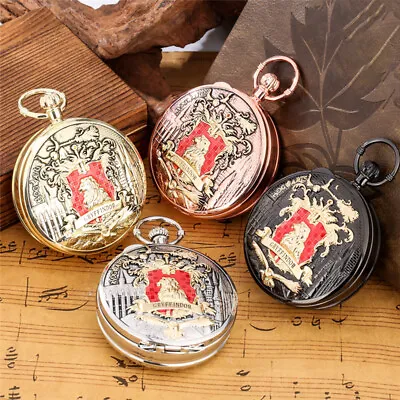 Antique HP School Song Pocket Watch Musical Quartz Movement Pendant Chain Gift • £15.78