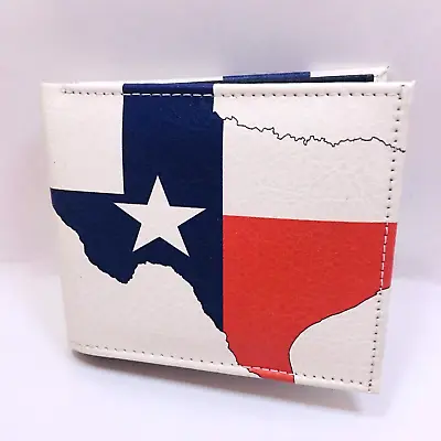 Mens Bifold Texas Flag Print Wallet Cartera Billetera • $13.95