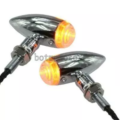 1.1  Mini Aluminum Turn Signals Fit For Cafe Racer Chopper Bobber • $15.78