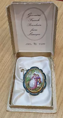 Genuine French Porcelain Brooch From Limoges • £45