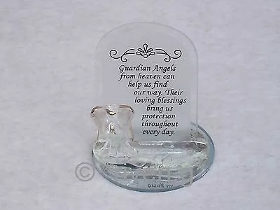 £5.99 • Buy GUARDIAN ANGEL@RELIGIOUS Verse CHRISTENING CAKE Gift TOPPER@WHITE Pray Blessings
