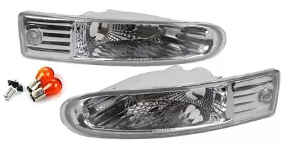 Fit 2000-2002 Mistubishi Eclipse Crystal Clear Front Bumper Signal Lights PAIR • $43.98