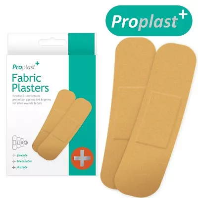 500x STERILE SMALL-LARGE FABRIC PLASTERS Band Aid Graze/Cut Dirt Germ Protection • £9.94