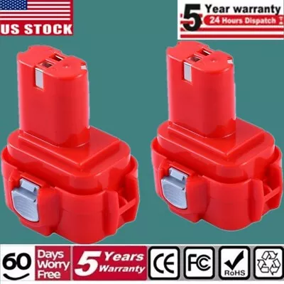 2-PACK 9.6Volt For Makita NI-MH Battery PA09 6222D 9100 9120 9122 9133 9134 9135 • $228