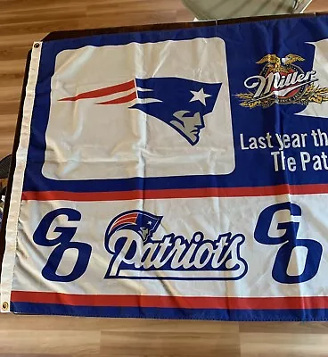 Patriots/Miller Lite Flag Appr.  3 Feet By 5 Feet By Vanguard Visual Graphics • $26