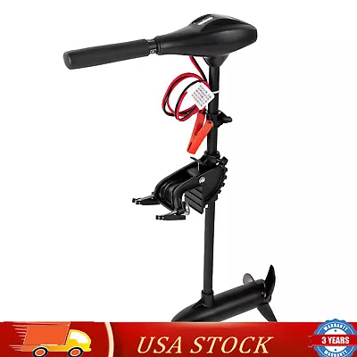 Outboard Electric Trolling Motor Fishing Boat Engine 65LBS 12V Short Shaft 40cm • $103