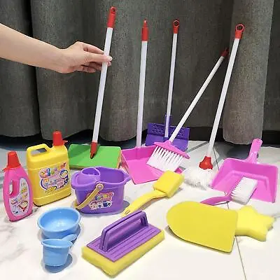 £14.28 • Buy Kids Cleaning Toy Broom Dust Pan Household Cleaning Tools Mop   Toy
